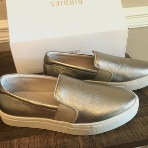 Brand new, Birdies The Swift, gold leather size 8